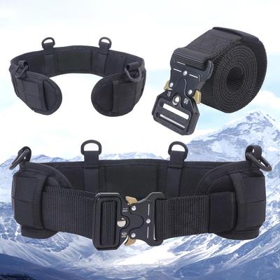 Molle Taktik Askeri Kemer - Hızlı Çıkarma, Güvenlik ve CS Eğitimi için Çok Fonksiyonlu Alaşım Bel Mührü.