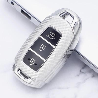 Carbon Fiber Key Case for Beijing Hyundai: Festa Sport, Ix35, Ix25, Santa Fe