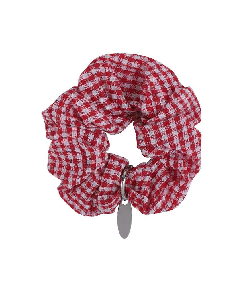 Wacky Willy Women'S Metallic Scrunchie Red