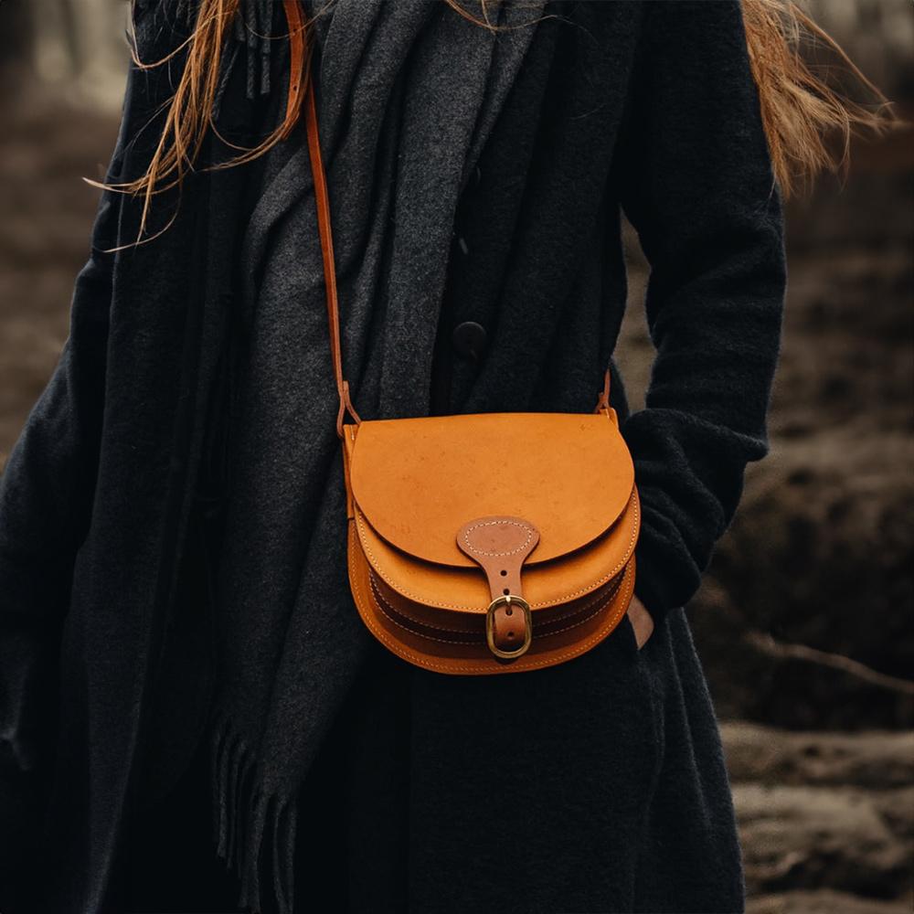 Bleudechauffe Diane Saddlebag M - Miel