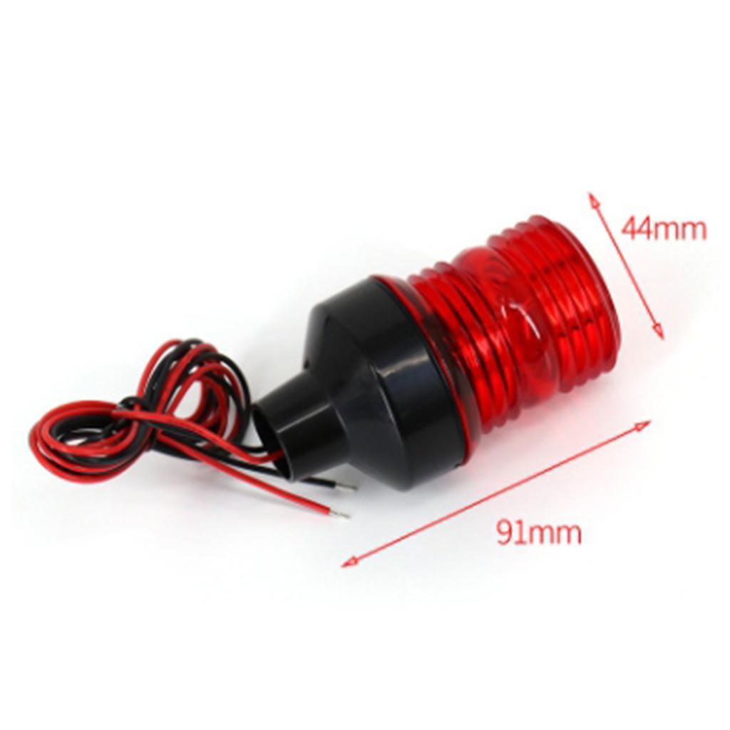 Red 360 Degree All Round Navigation Signal Lamp Waterproof LED Marine Lighting for Boat Skiff Yacht Pontoon