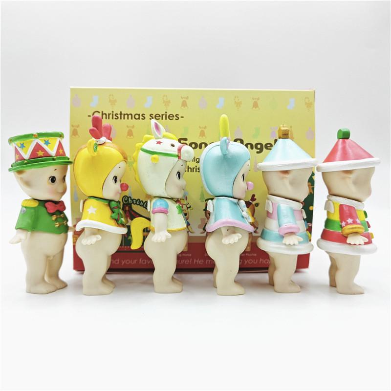 Christmas Series Doll Unicorn Elk Blind Box Doll Toy Model Cake Ornaments Gifts