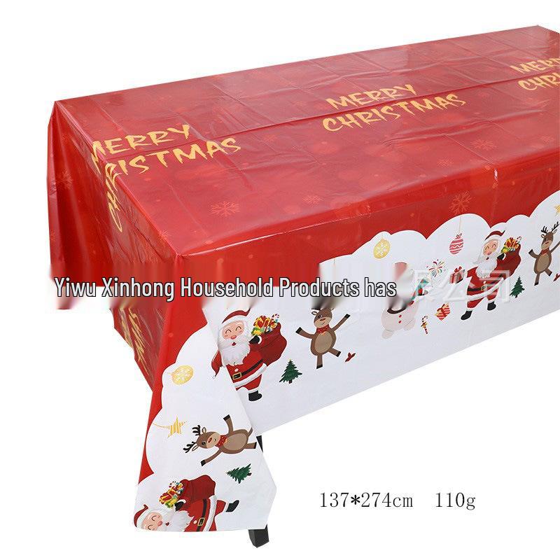 

Праздничный рождественский набор посуды: Бумажные тарелки, салфетки, стаканы, тарелки неправильной формы, скатерть, столовые приборы для новогодних вечеринок