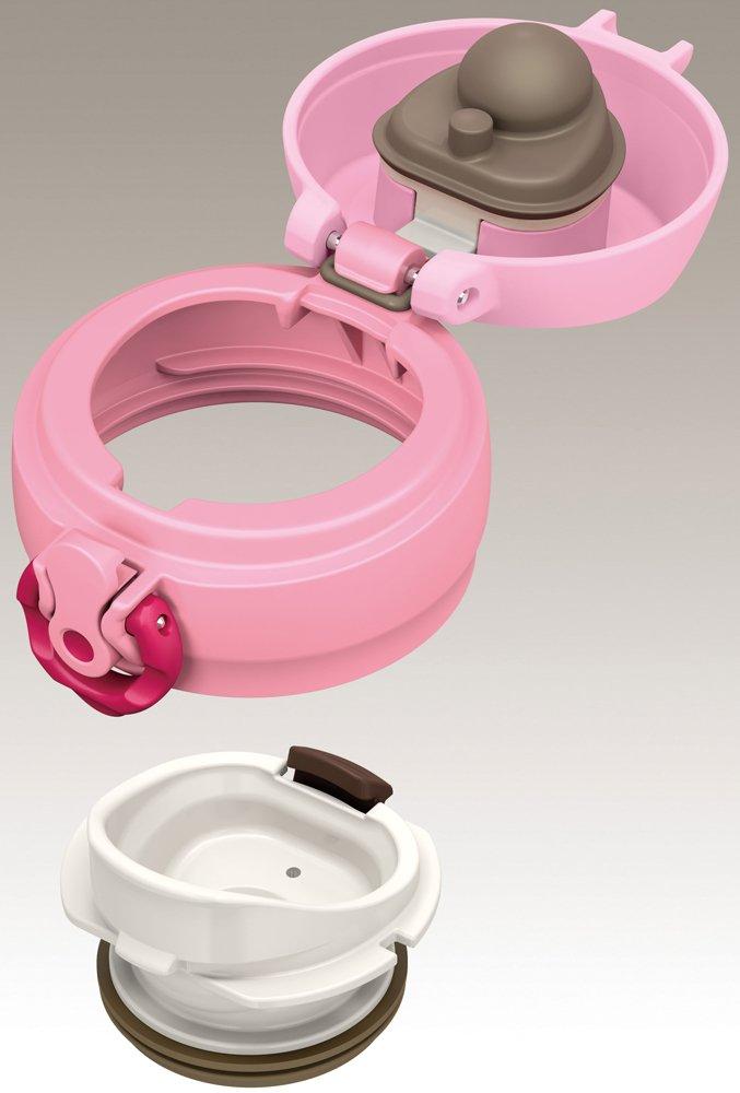 THERMOS Water Bottle Vacuum Insulated Mobile Mug Open 350ml Coral Pink CP [One-Touch Type] JNL-352