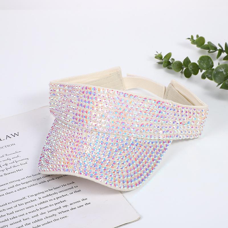 Hollow Out Baseball Cap Set with Diamond Baseball Cap for Men and Women Fedora Colored Diamond Summer Travel Party Hat