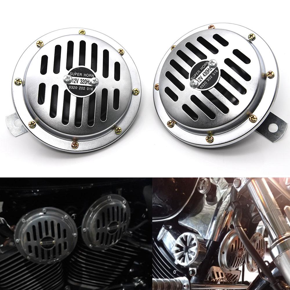 2pcs 12v 115DB Hella Super Loud Compact Electric Blast Tone Car Air Horn Kit For Motorcycle and Car 335HZ/400HZ