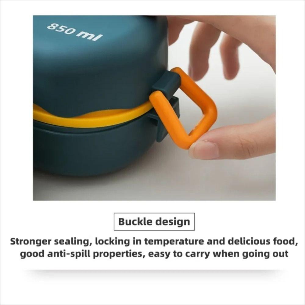 Reusable Divides Food Container 3 Grids Food Storage Crisper Multifunctional Snack Food Box  Travel