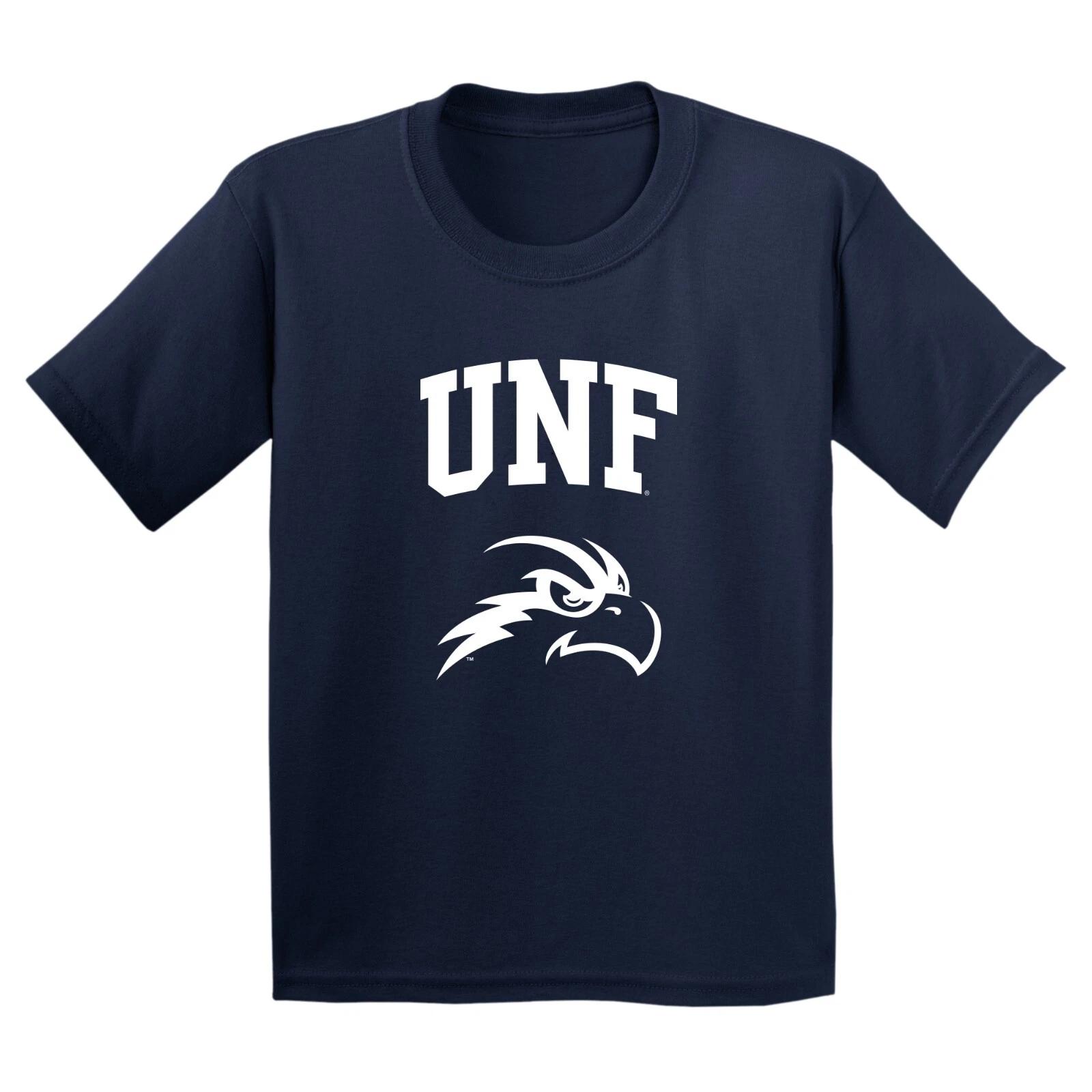 North Florida Ospreys Arch Logo - University College Team Youth T-Shirt Navy S