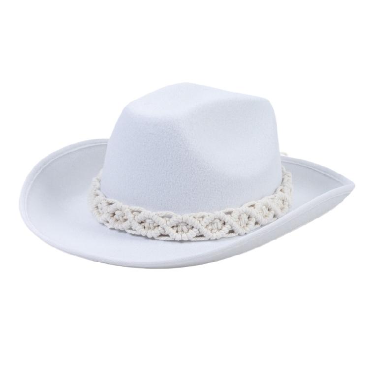Западная ковбойская шляпа Шляпа-федора с широкими полями Подарок для парня Шляпа с широкими полями