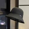 High-quality New Summer Knitted Fisherman Hat for Women, Hollowed-out Sun Protection Hat, Face-slimming Bucket Hat, Fresh and Stylish for Outings