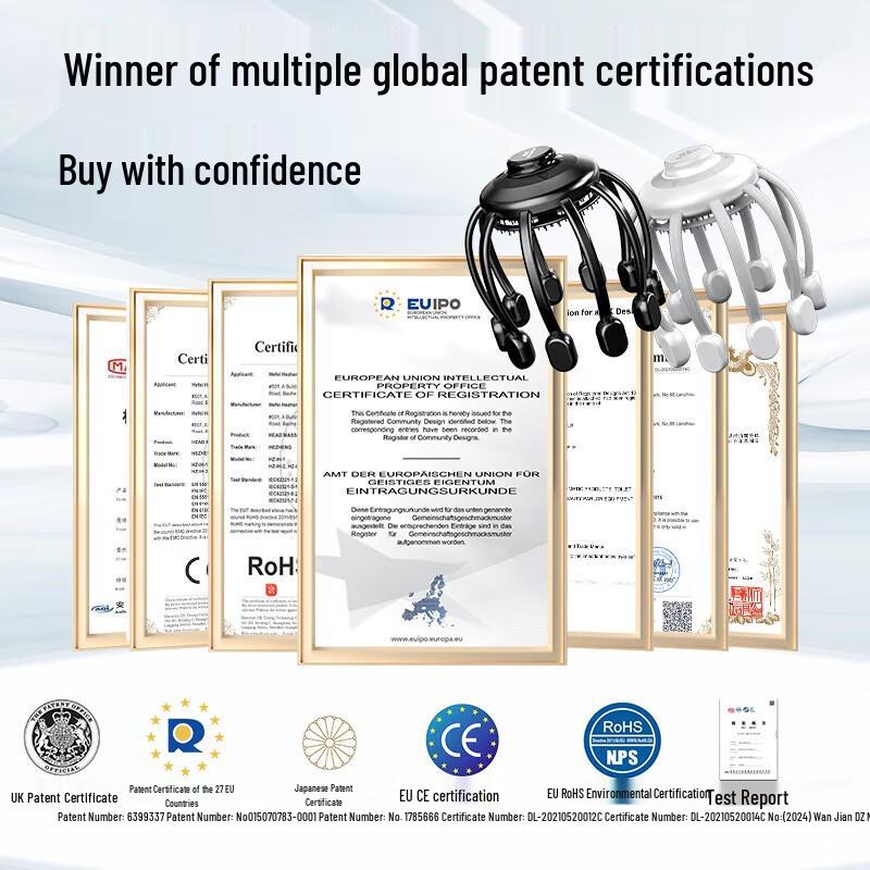 HeZheng 2nd Gen Electric Head & Scalp Massager