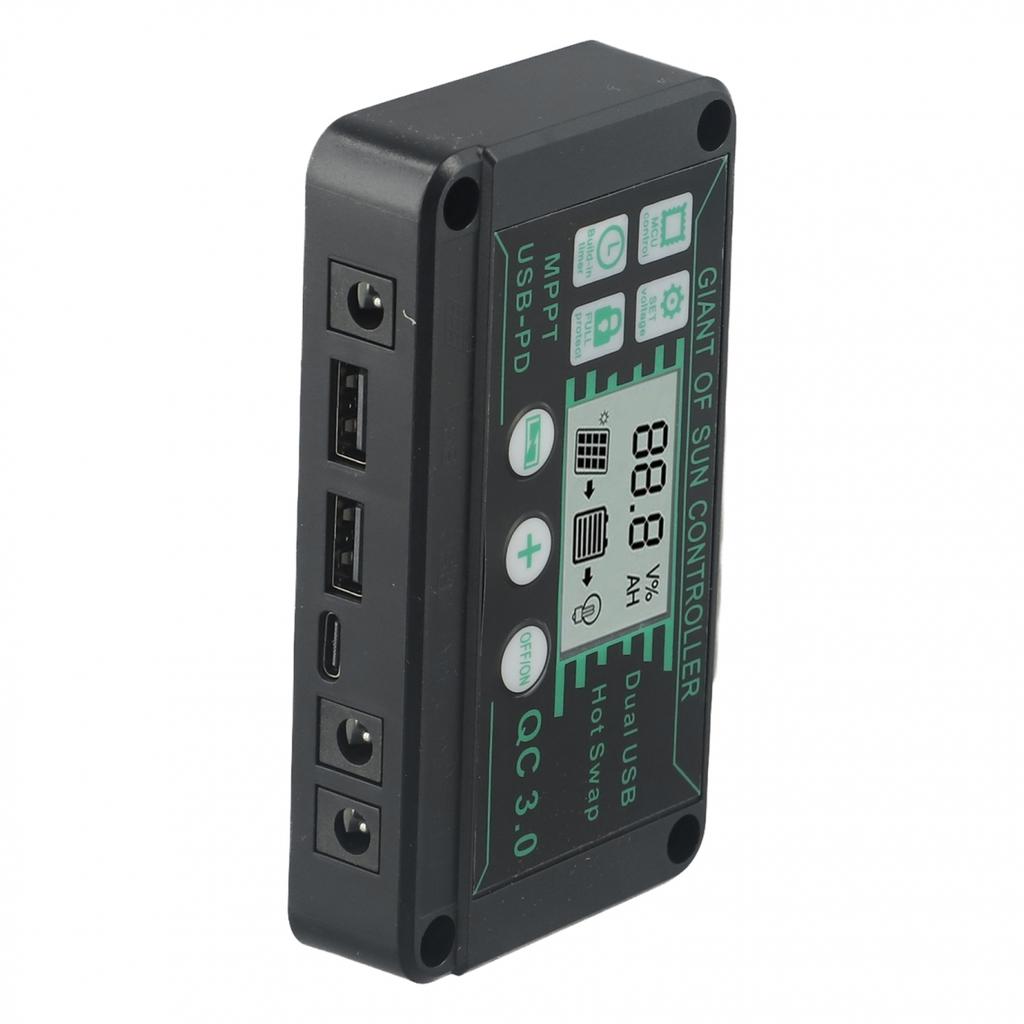 MPPT Charge Controller Waterproof Black Compact And Sturdy