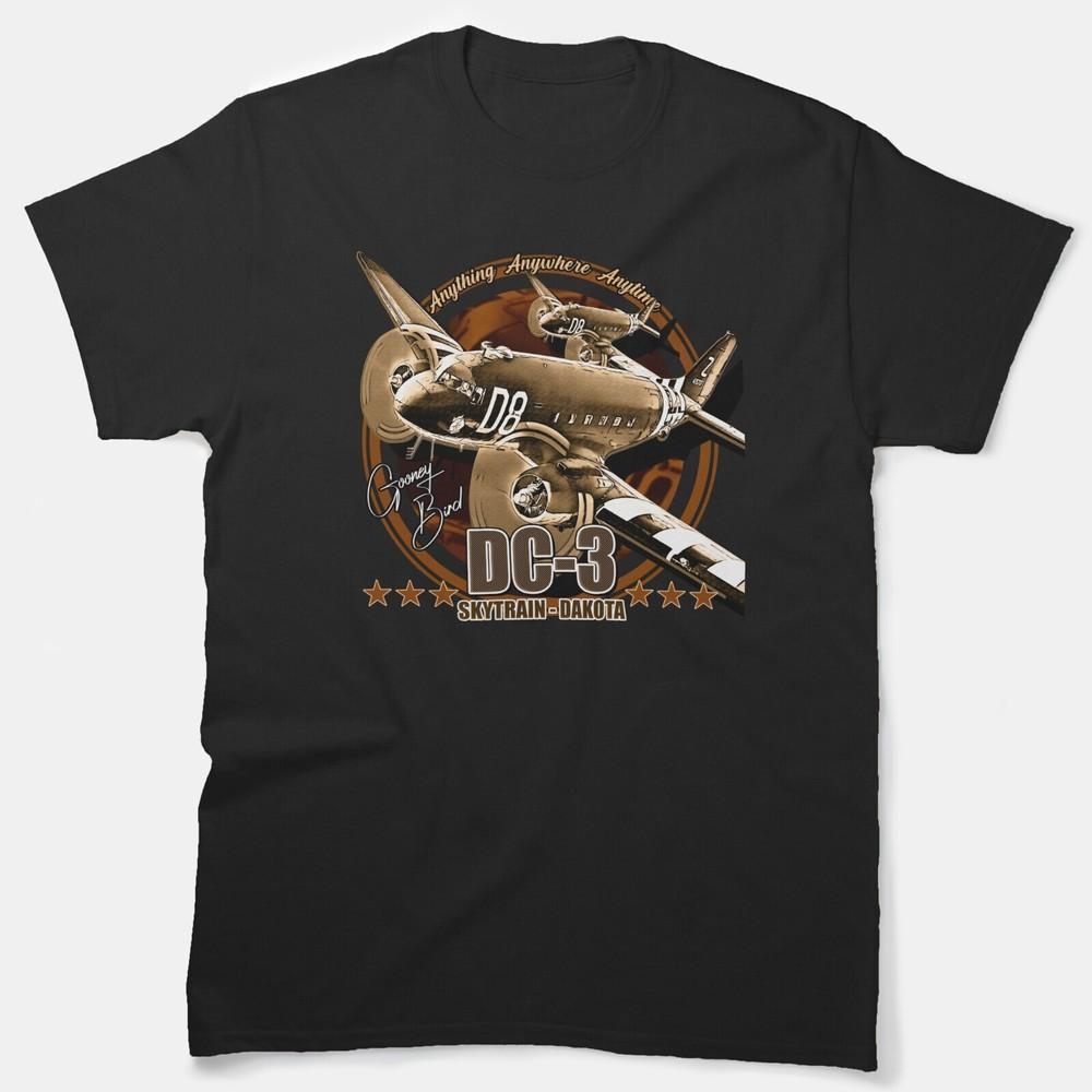 

DC3 C47 DAKOTA MILITARY TRANSPORT AIRCRAFT CLASSIC T-SHIRT Unisex T-Shirt M