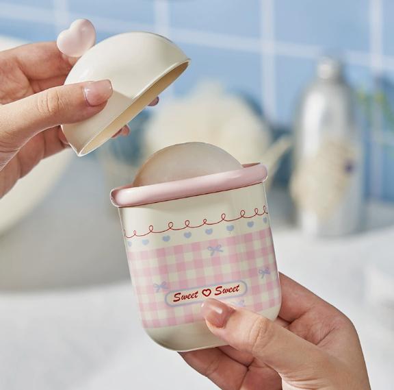 

Sweetheart Bows Fragrance Soap Boxes Travel Portable Mini Soap Boxes Drain Lid Soap Sealed Boxes Practical Outdoor Storage New
