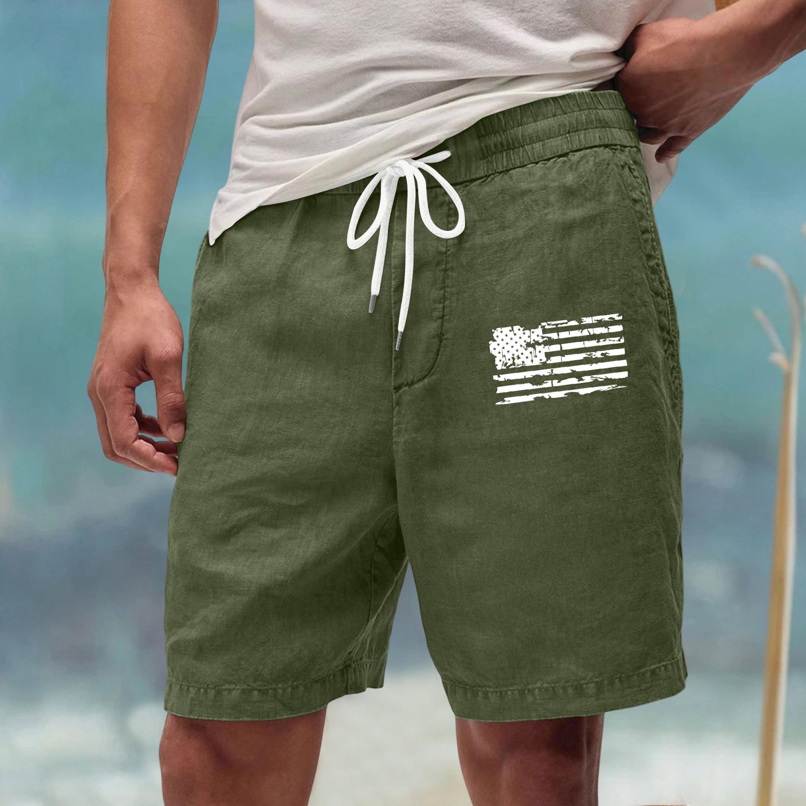 

Men s Workwear Shorts With Multiple Pockets, Elastic Waistband, Loose Cotton, Casual Outdoor Lightweight Work Shorts XL