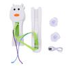Automatic Cat Toy 3 Speed Rechargeable Interactive Cat Toy with String Action for Indoor Exercise Entertainment White