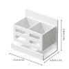 Hole-free Multifunctional Washbasin Toothbrush Holder Box Bathroom Razor Hair Comb Organizer Storage Rack Wall-Mounted