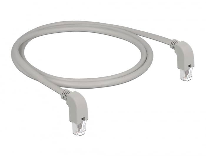Câble réseau rj45 - delock - 85877 - cat.6a - s/ftp - 1m - coudé vers le bas