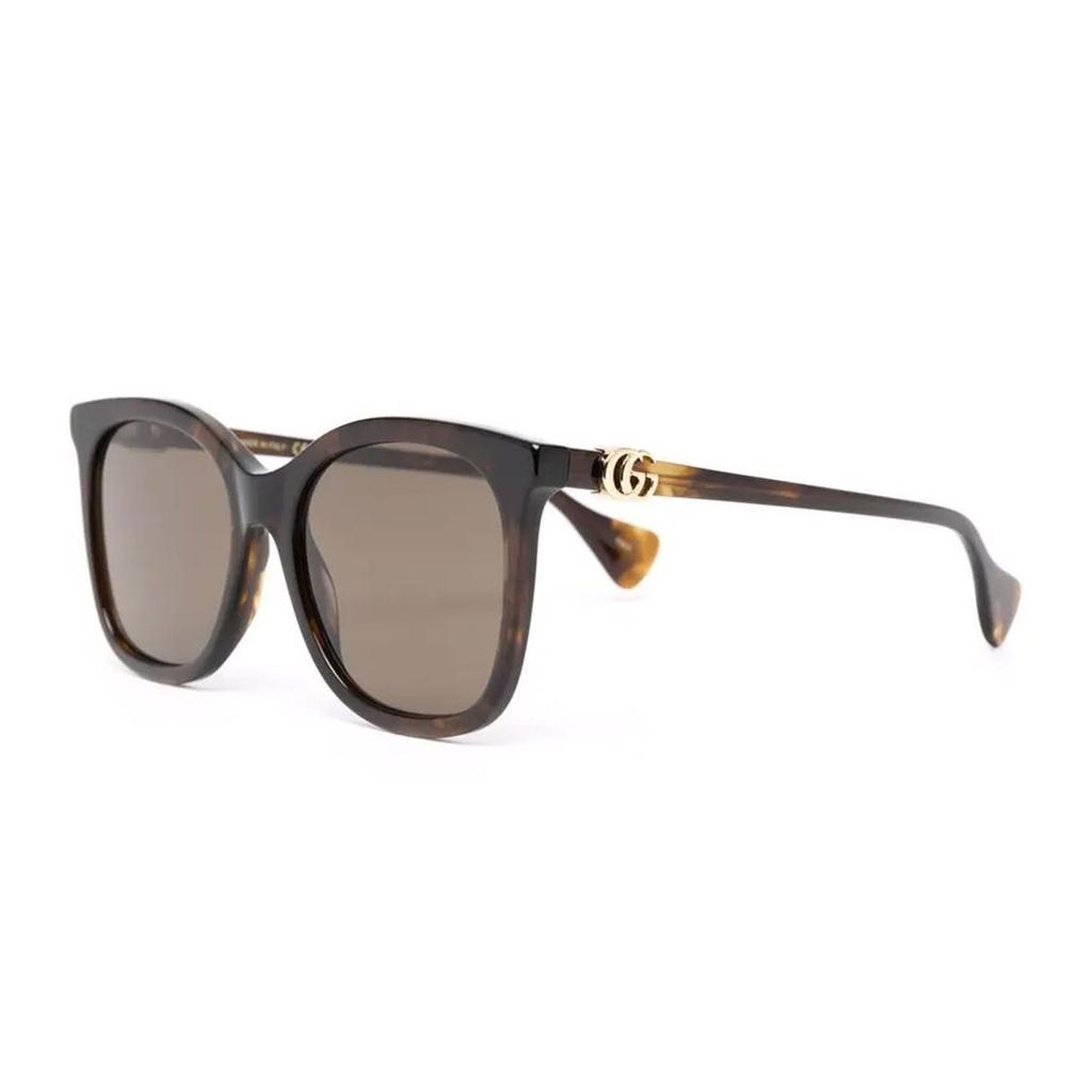 Gucci Acetate Cat Eye Sunglasses Unisex Sunglasses Brown GG1071S002