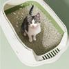 Fully Enclosed Cat Litter Box Large Capacity Cat Bedpans Anti-Spill & Sand-Leakage Pet Toilet Plastic Cat Sandbox Sanitary Tray