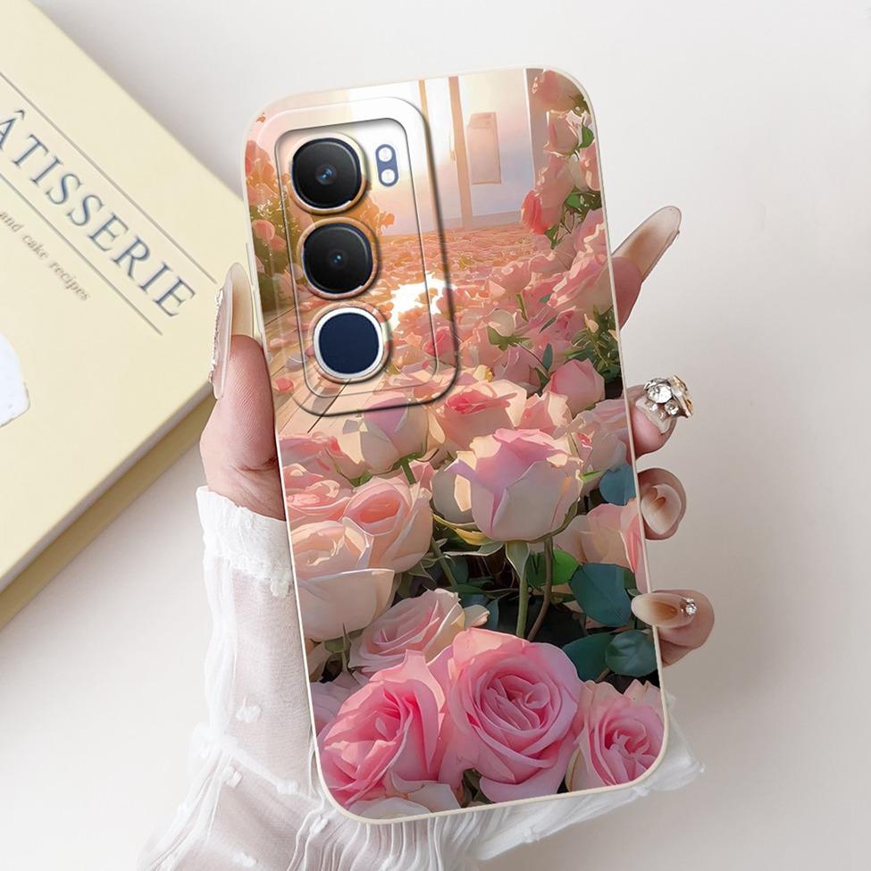 For Vivo Y19 1915 Case Y19S V2419 Luxury Fashion Cute Cartoon Girl Shockproof Silicone Back Cover For Vivo Y19s Phone Case Funda