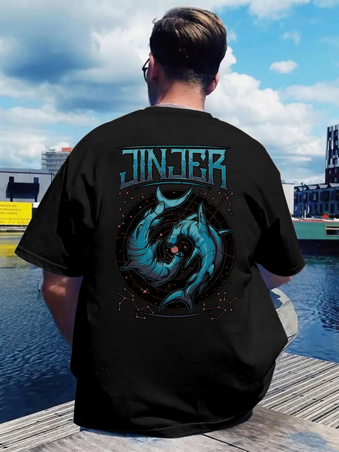Retro Rock Band Print T-shirt L