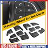 Steering Wheel Multi-Function Button Cover Black For Mercedes Benz GLA 2017-19