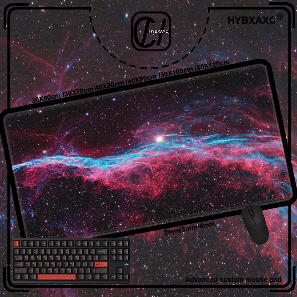 Space Gamer Mousepad Computer Gaming Large Mouse Pad Xmm Nonslip Nebula Laptop Carpet Galaxy HD Print Desk Mat Mouse Mat