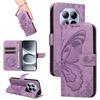 For Redmi Note 15 Flip Wallet Case On For Redmi Note 12 13 14 15 Pro Plus 5G 4G 14S 12S Butterfly Flower Vine Card Leather Cover
