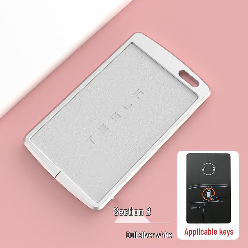 Tesla Key Card Case for Model 3/Y/X/S - Premium Protective Shell with Metal Buckle for Men & Women