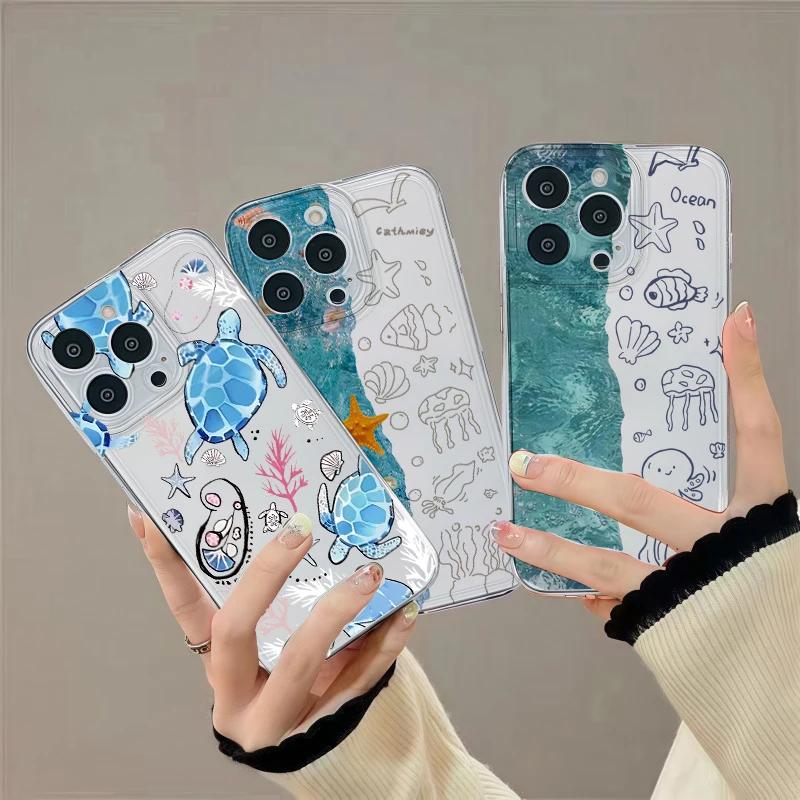 Phone Case For Xiaomi Redmi Note 13 12 14 Pro Plus 5G 4G 12S 14C 13C 12C 10C 11 10 10S 11S A2 A1 A3 Seaside Scenery Beach Cases