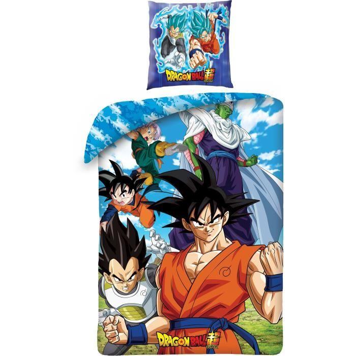 Parure De Lit - DRAGON BALL Z - Microfibre - 1 Housse De Couette 140 X 200 Cm + 1 Taie 63 X 63 Cm