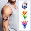 9 stuks Tijdelijke Tatoeages Waterdicht Langdurig Body Stickers Roze Bloemen Oranje Bloemen Rode Rozen Voor Meisjes Dames Schouders