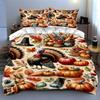 Turkey harvest theme. Bedding Duvet cover sets Duvet covers Pillowcases gifts (1 * Duvet Cover 2 * Pillowcases, without duvet insert)