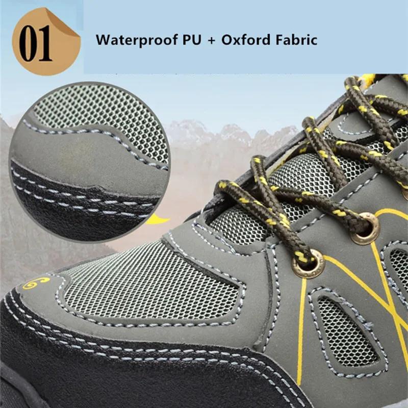 summer breathable safety shoes industrial boots for women anti-slip work shoes with a steel toe anti puncture safety sneakers