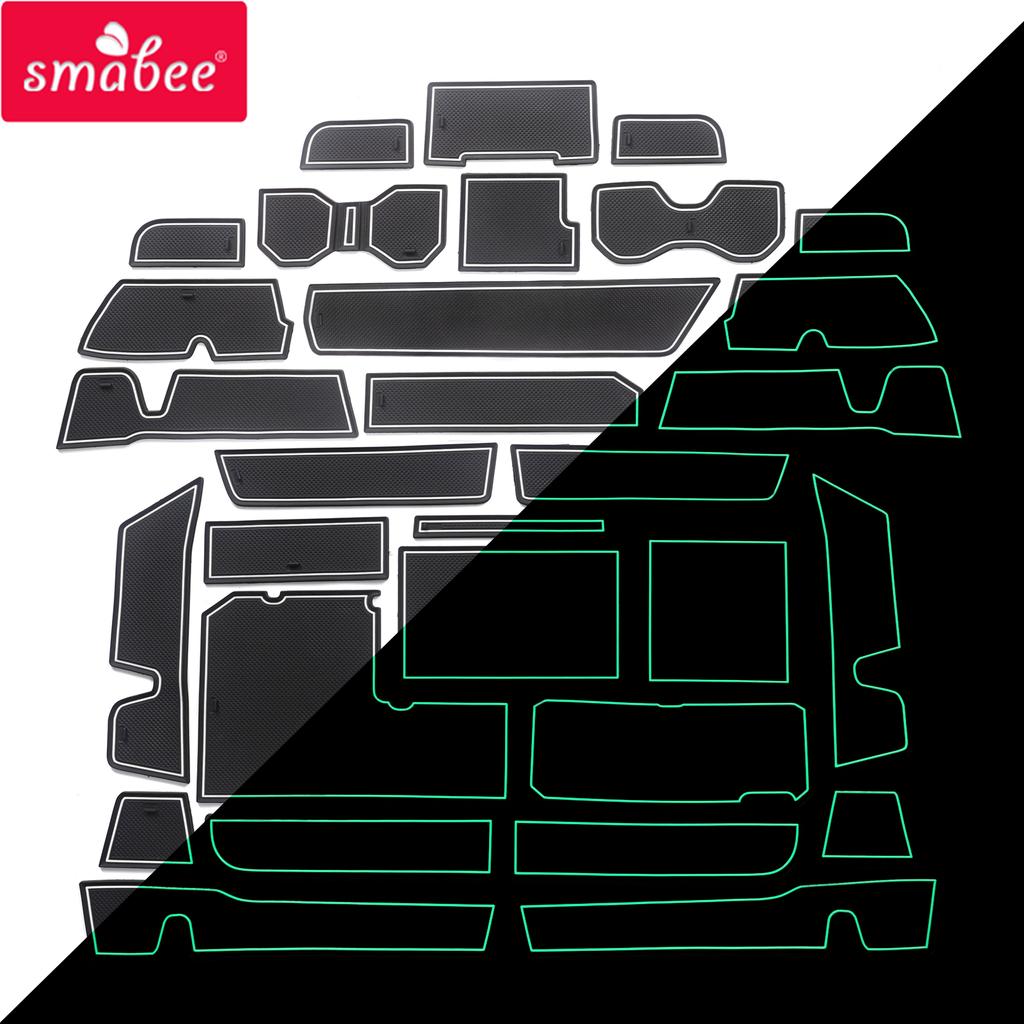 Smabee Gate Slot Cup Mat for Toyota TUNDRA 2024 Interior Accessories Anti-Slip Pad Non-Slip Door Mats Car Sticker Rubber Coaster