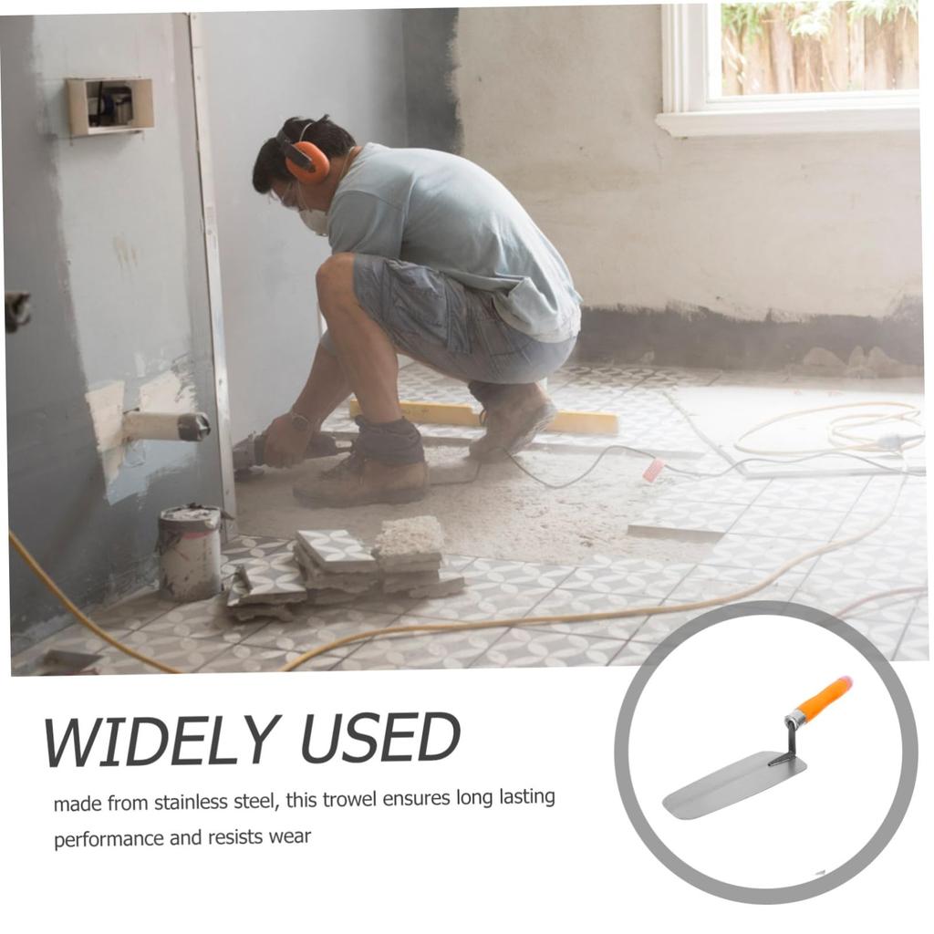 FRCOLOR Plastering Brick Scraping Grout Trowel for Concrete Finishing Knife, Tool,