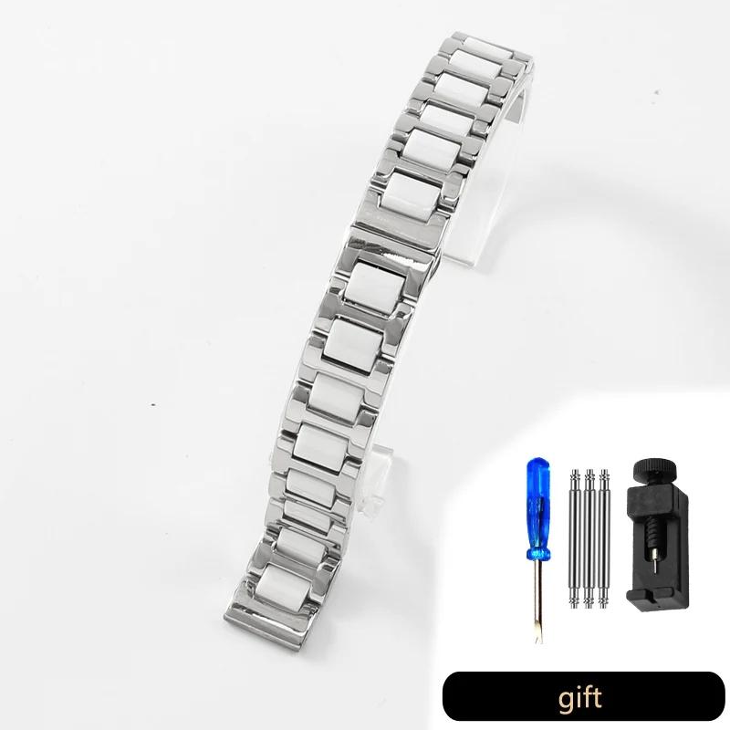 Bracelet de Montre en Céramique Acier Inoxydable pour Bracelet de Montre DW Femme Homme Armani 1909 1926 Bracelet de Montre Huawei 12 13 14 15 16 17 18 20 22mm