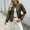 Women's European & American Spring/Fall Lapel Button Slim Fit Long Sleeve Jacket