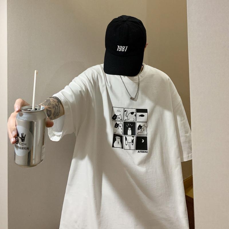 Cartoon Graphic Men Tshirt Short Sleeve T-shirt Kawaii Fashion Male Oversize T Shirt Men's Clothing