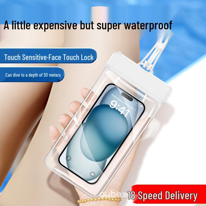 

Водонепроницаемый чехол-книжка из ТПУ для раскладного телефона для плавания и дайвинга с сенсорным экраном Light Purple