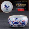 NEW Japanese Style Blue and White Porcelain Ceramic Douli Jianzhan Kung Fu Set Tasting Cup Personal Tea Bowl Retro M