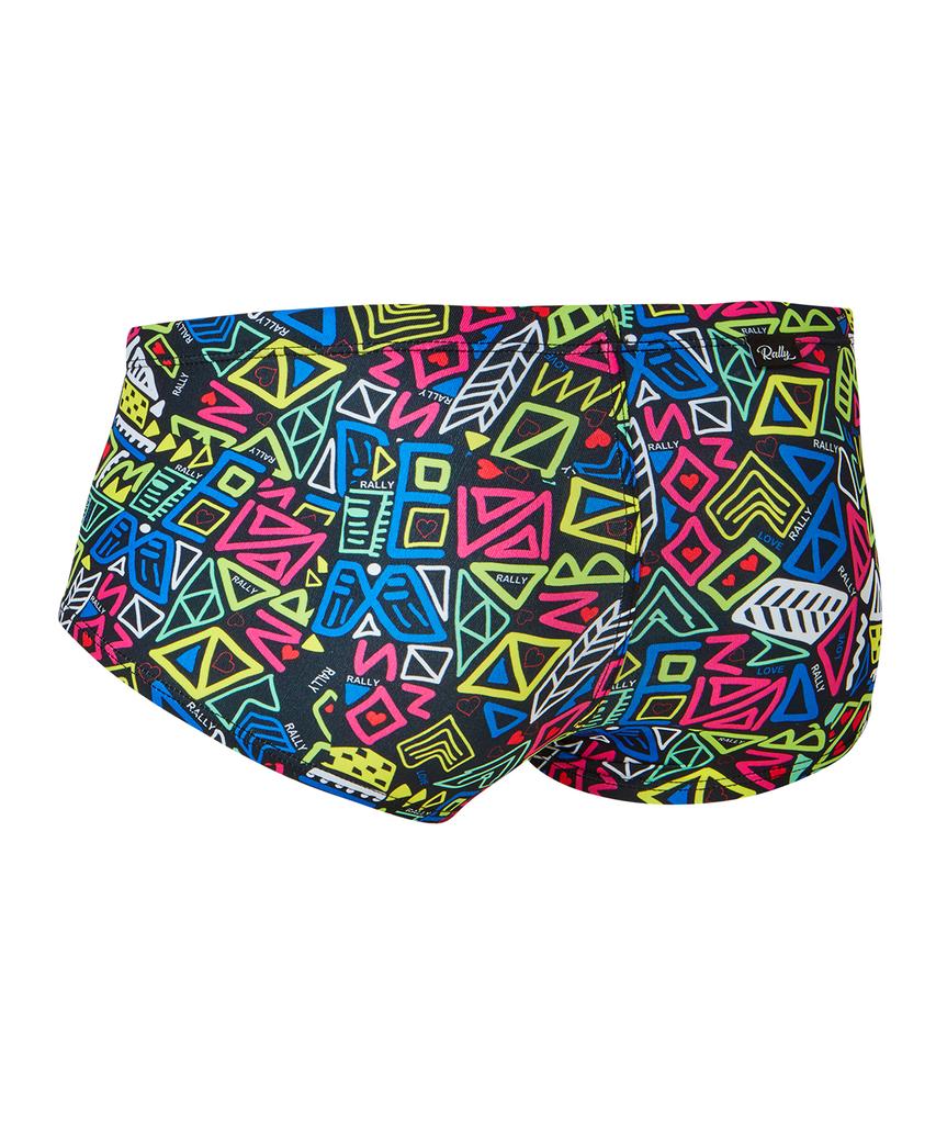 Laelliseupocheu [Rsmr452 Mlt] Divide Men'S Regular Short Square Multi