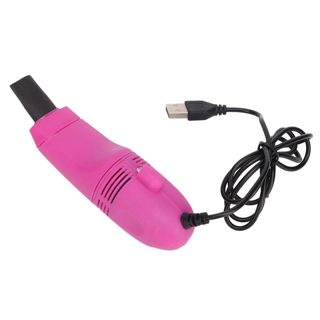 Mini čistič klávesnice Ruční Mini USB vysavač s velkým sáním pro nehtové umění Počítač Růžově červená