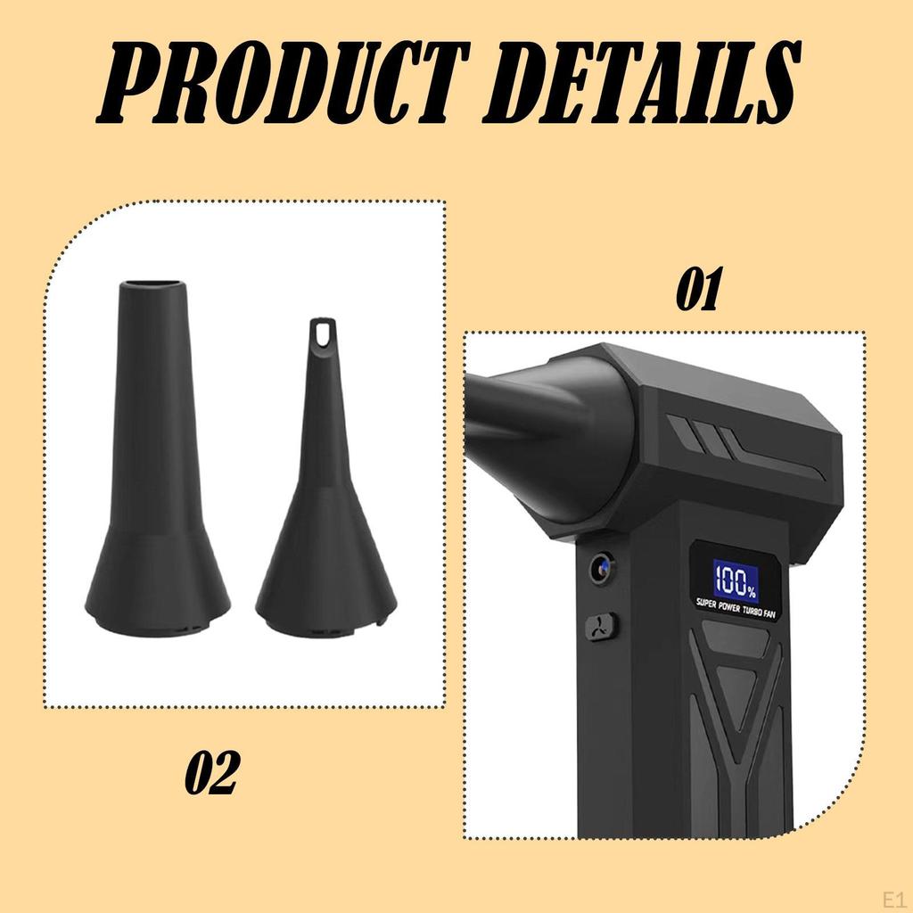 Turbo Fan Cordless Air Blower for BBQ Indoor Outdoor Equipment Cleaning