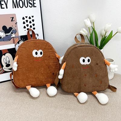Cookies Schultasche weiblich hässlich süß lustig Canvas Nische Cartoon Plüsch süßer Rucksack Herbst und Winter Mädchen Rucksack