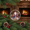Xmas Tree Hanging Decor Christmas Acrylic Pendant for Holiday Decoration, 2D Flat Ocean Theme Ornament Decoration Gift Home Party Decor, Lightweight