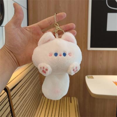 Kawaii Animal de Pelúcia Macio Pequeno Gato Chaveiro Pelúcia Bolsa Pingente de Carro Chaveiro Bijuteria DIY Brinquedos de Pelúcia para Crianças