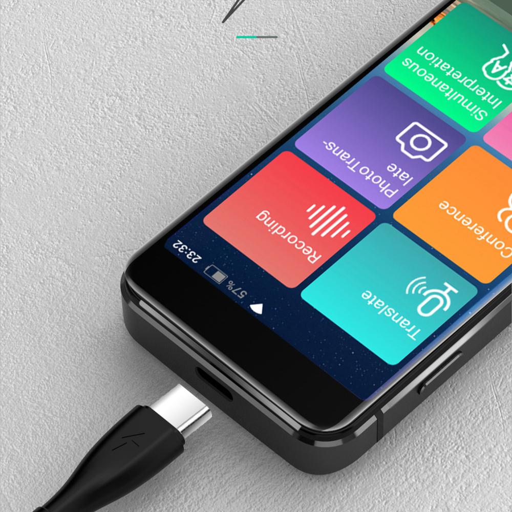 

Интеллектуальный голосовой переводчик M9, переводчик WIFI для практики разговорной речи, фотоперевод, запись перевода, машина для перевода диалогов чёрный