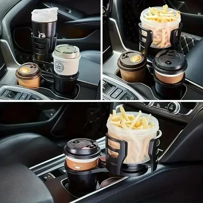 Car Cup Holder Expander for Adapter Adjustable Multifunctional Dual with Phone Aromatherapy Organizer